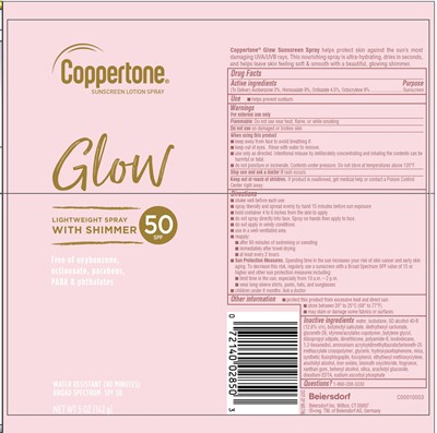 Glow Spray_SPF50_5oz_C00010003.jpg Coppertone Glow Sunscreen Spray - Glow Spray SPF50 5oz C00010003